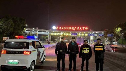 春节我在岗|“7x24小时”警务室春节守护武汉最大“菜篮子”