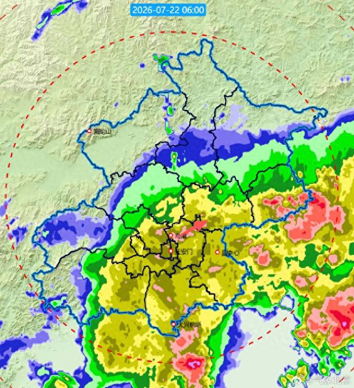 预计未来1-2小时,北京大部地区有雷阵雨,请注意防范